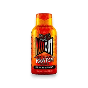 Maxxout Peach Mango Extra Strength Kratom Shot 1oz